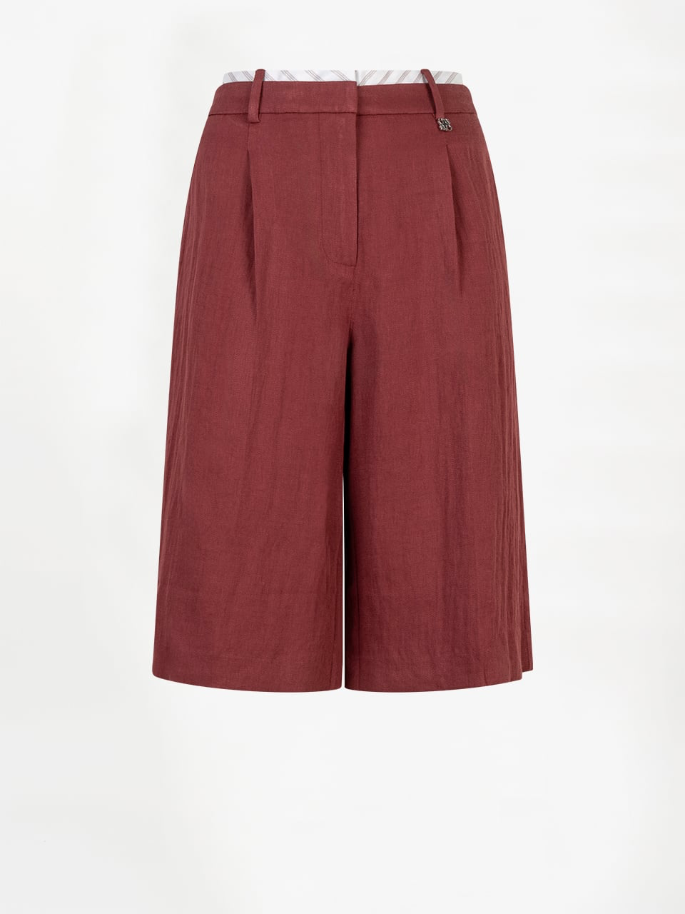 Emra relaxed fit bermuda | Berry Red