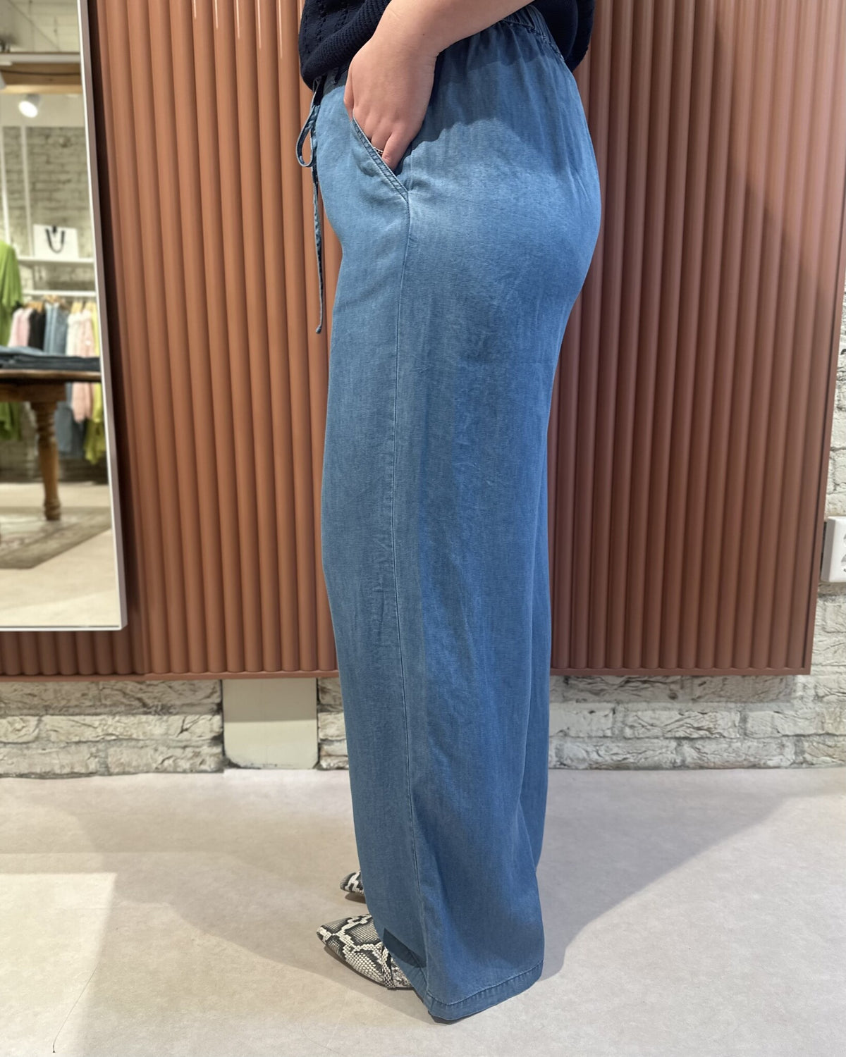 Dallas MW Trousers | Medium denim blue