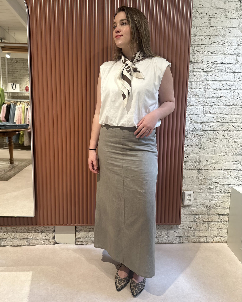 Esther Linen Long Skirt | Dried Age