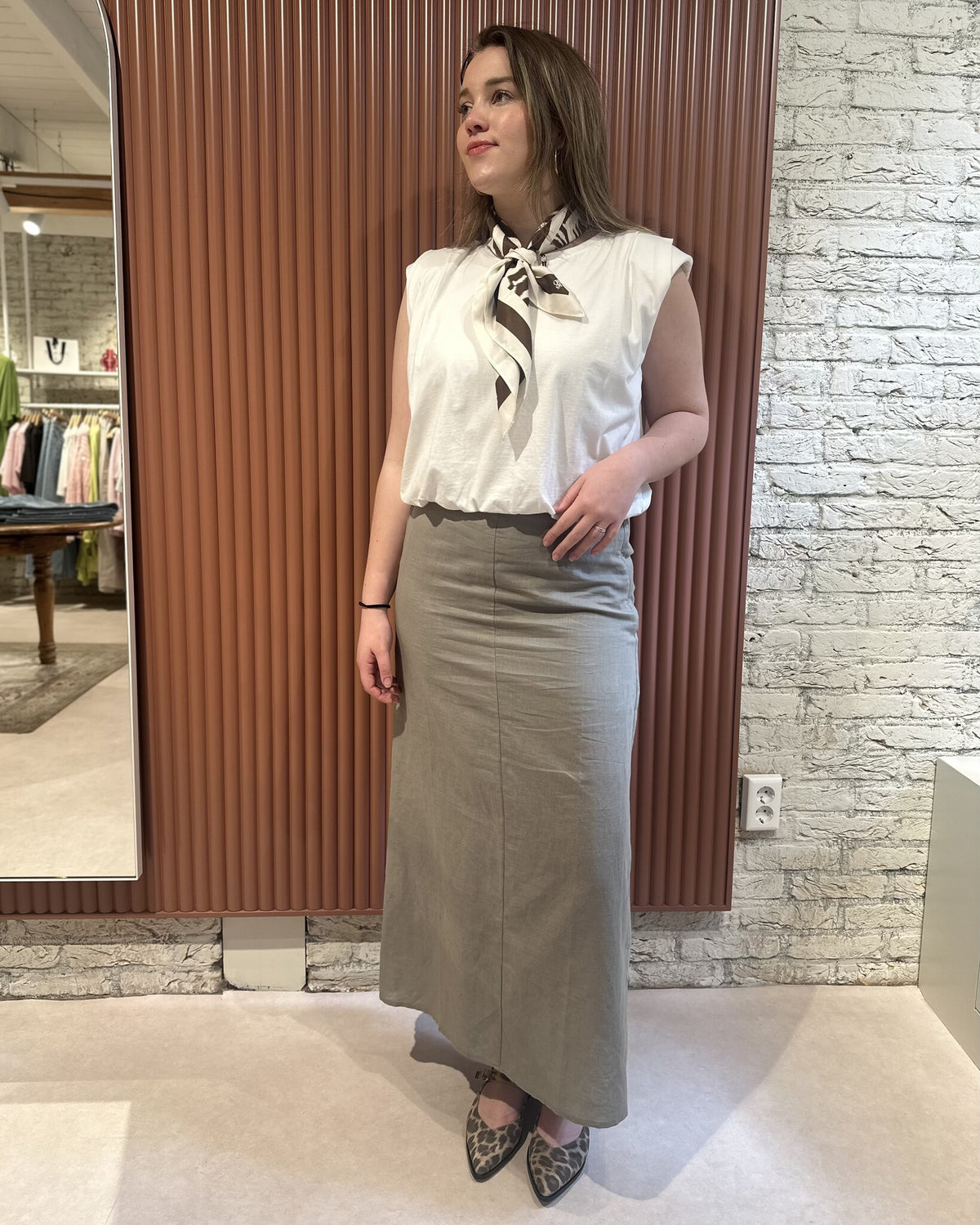 Esther Linen Long Skirt | Dried Age