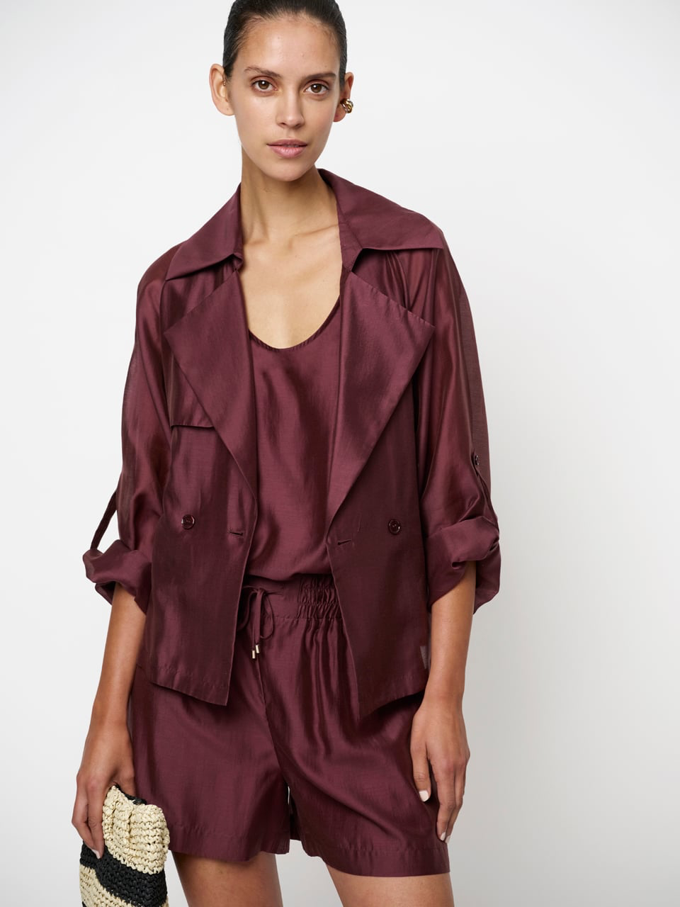 Quentyn relaxed fit shorts | Cacao Berry
