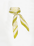 Monogram chain scarf | Solar Lime