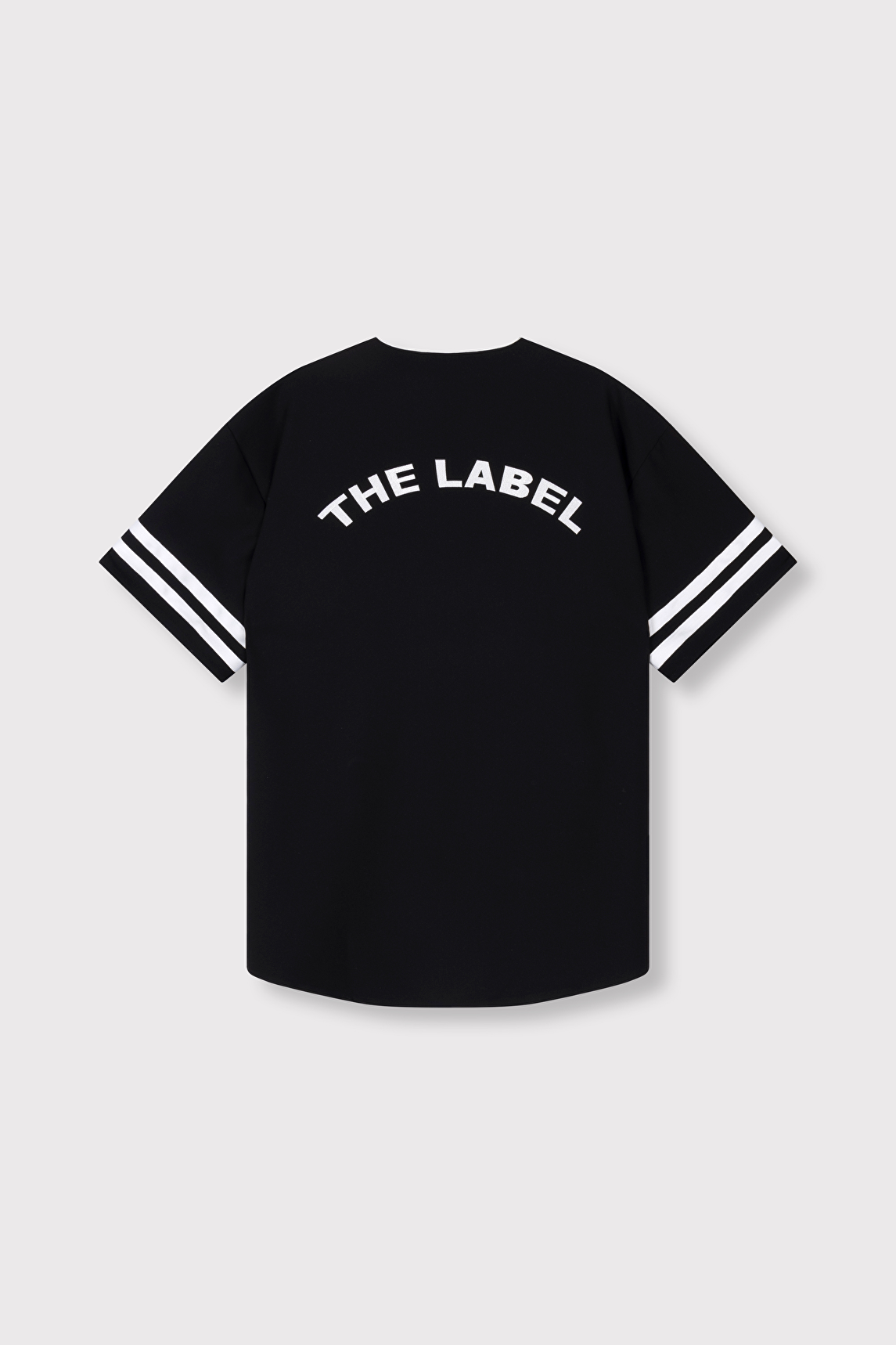 Baseball shirt dress | Black