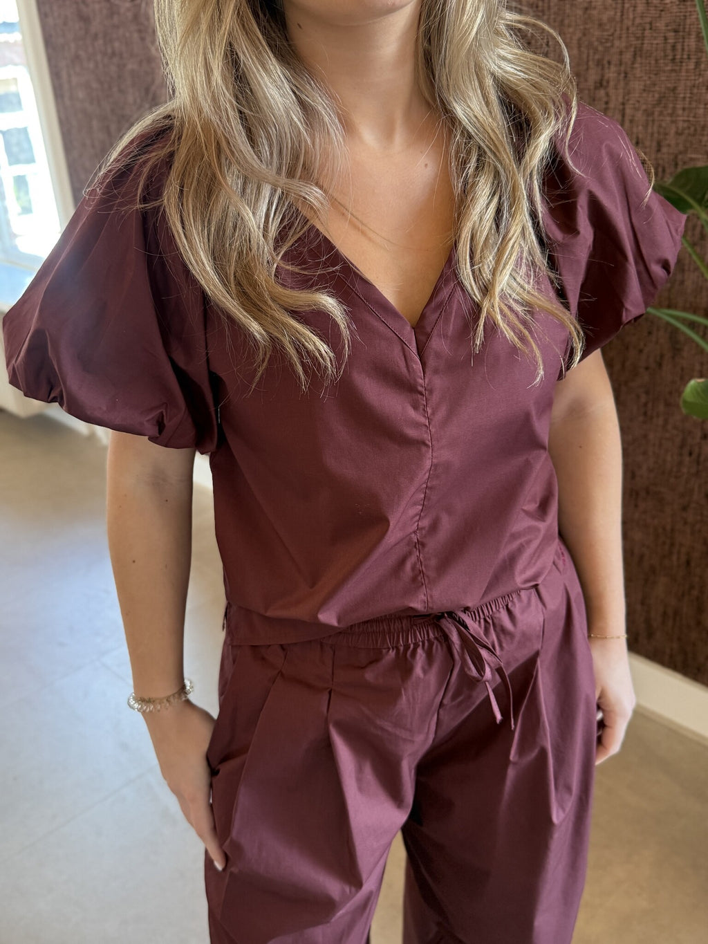 Rosalie balloony top | Cacao Berry