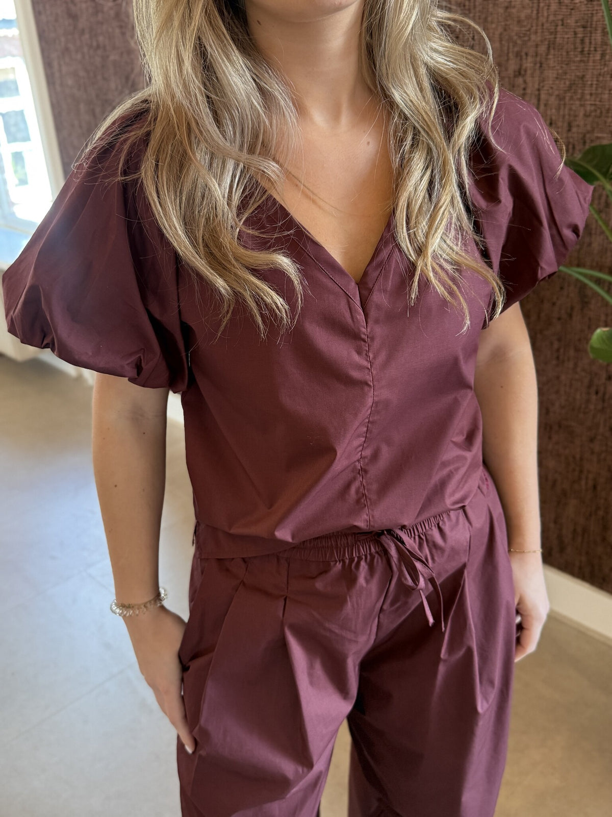 Rosalie balloony top | Cacao Berry