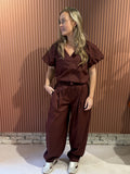Maelly relaxed fit pants | Cacao Berry
