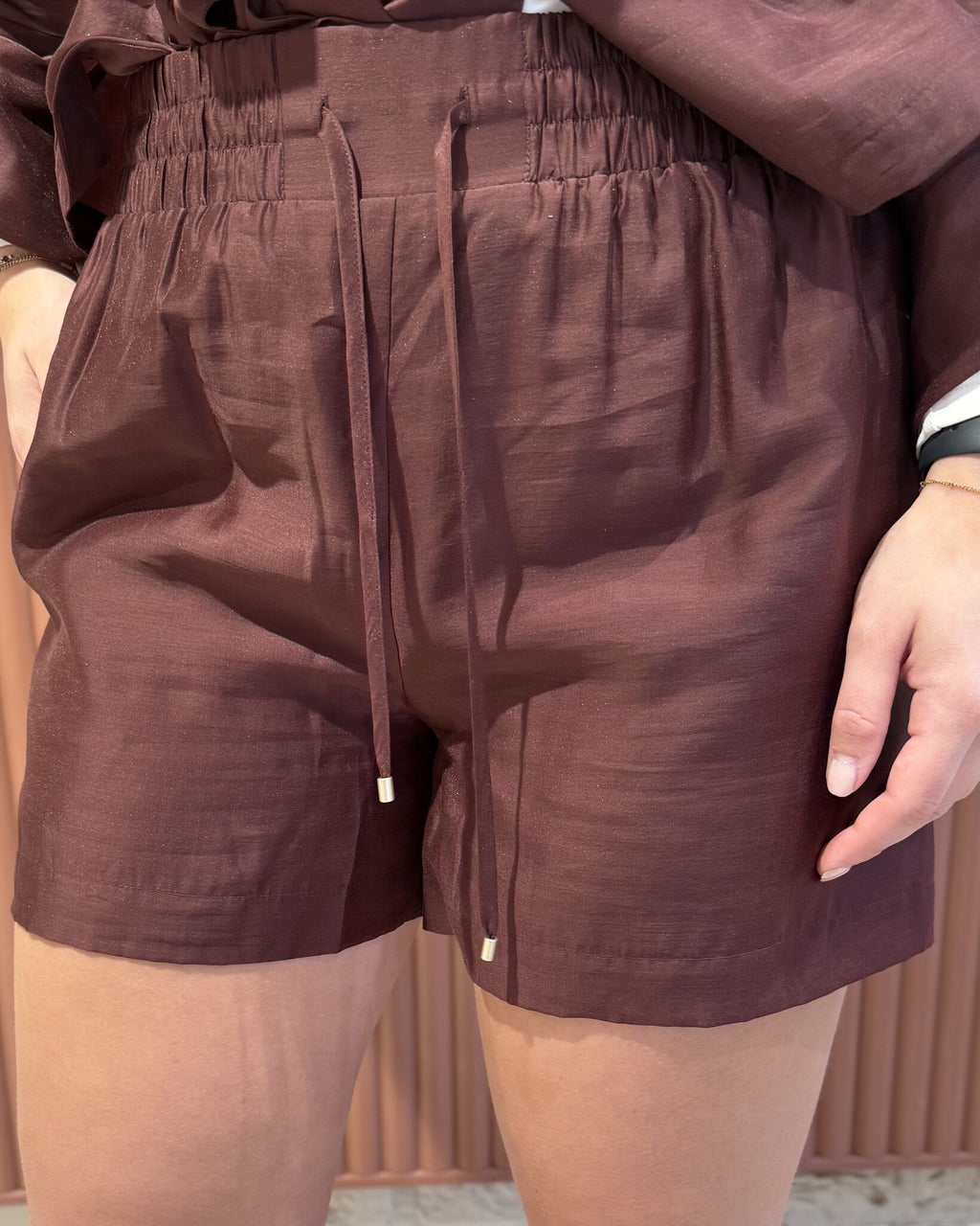 Quentyn relaxed fit shorts | Cacao Berry