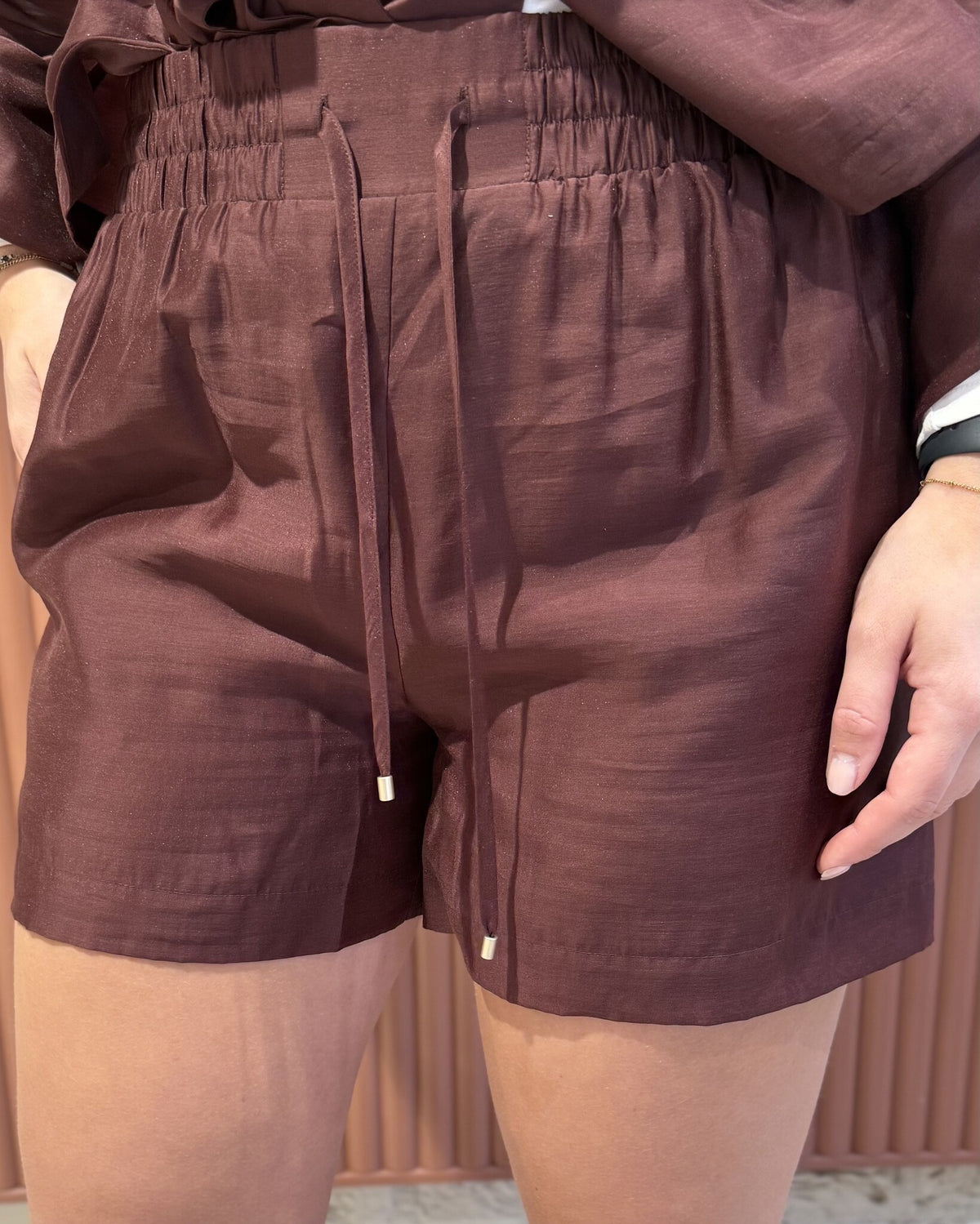 Quentyn relaxed fit shorts | Cacao Berry
