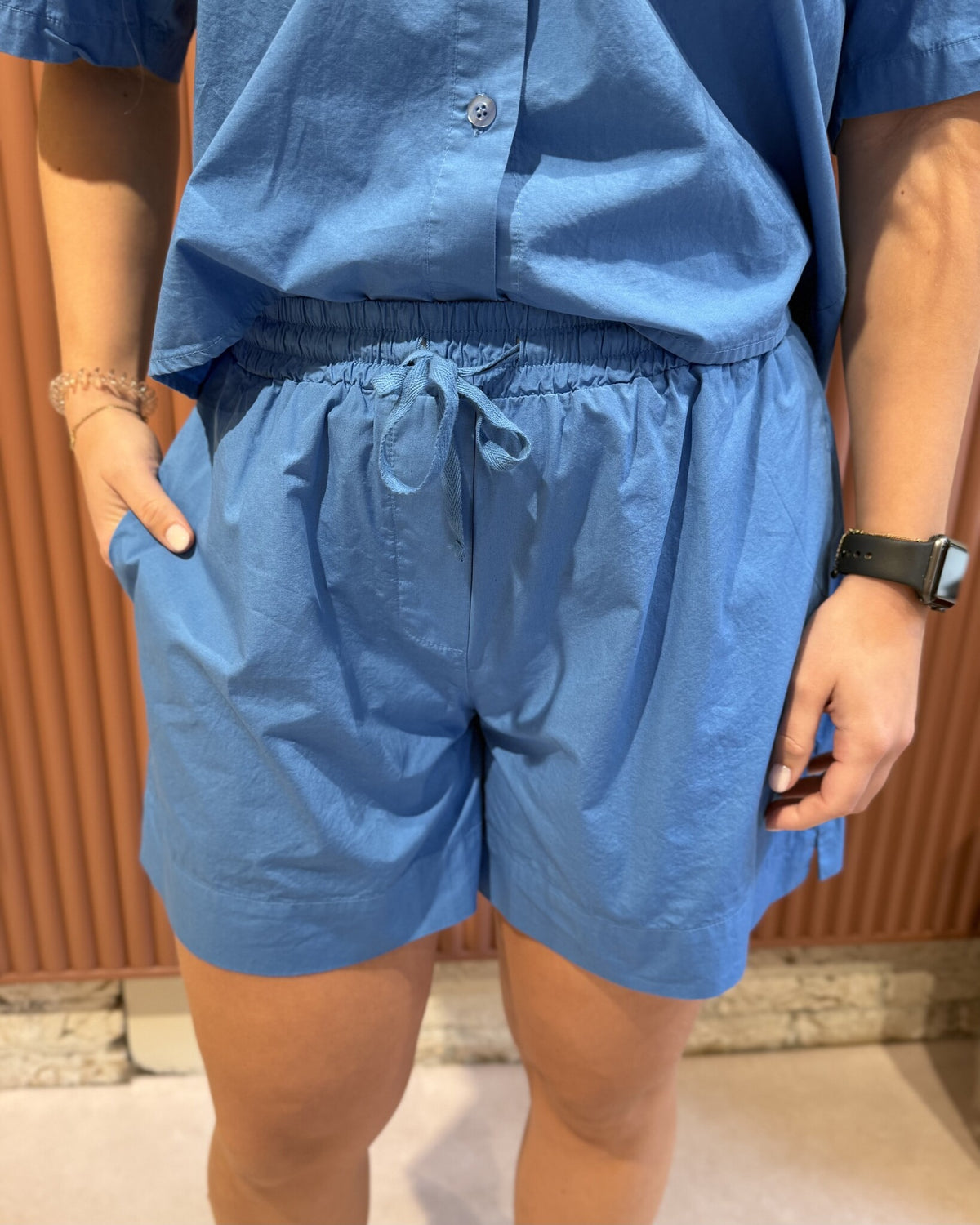 Lio Poplin Shorts | Regatta Blue