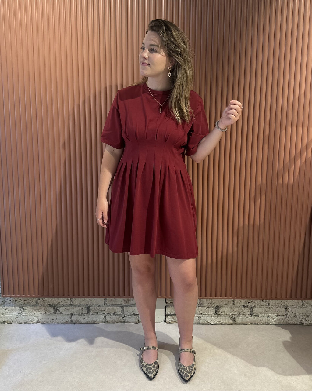 Inez short dress | Cabernet
