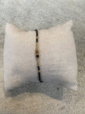 Dunc Jewelry | Maansteen armband miyuki delica kralen - Zwart
